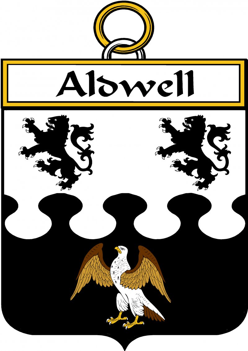 Image 0 of Aldwell Irish Coat Of Arms Family Crest Paper Poster