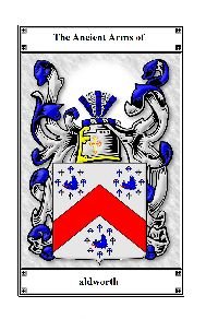 Image 2 of Aldworth Irish Coat Of Arms Family Crest Paper Poster