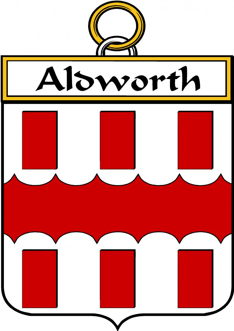 Image 3 of Aldworth Irish Coat Of Arms Family Crest Paper Poster