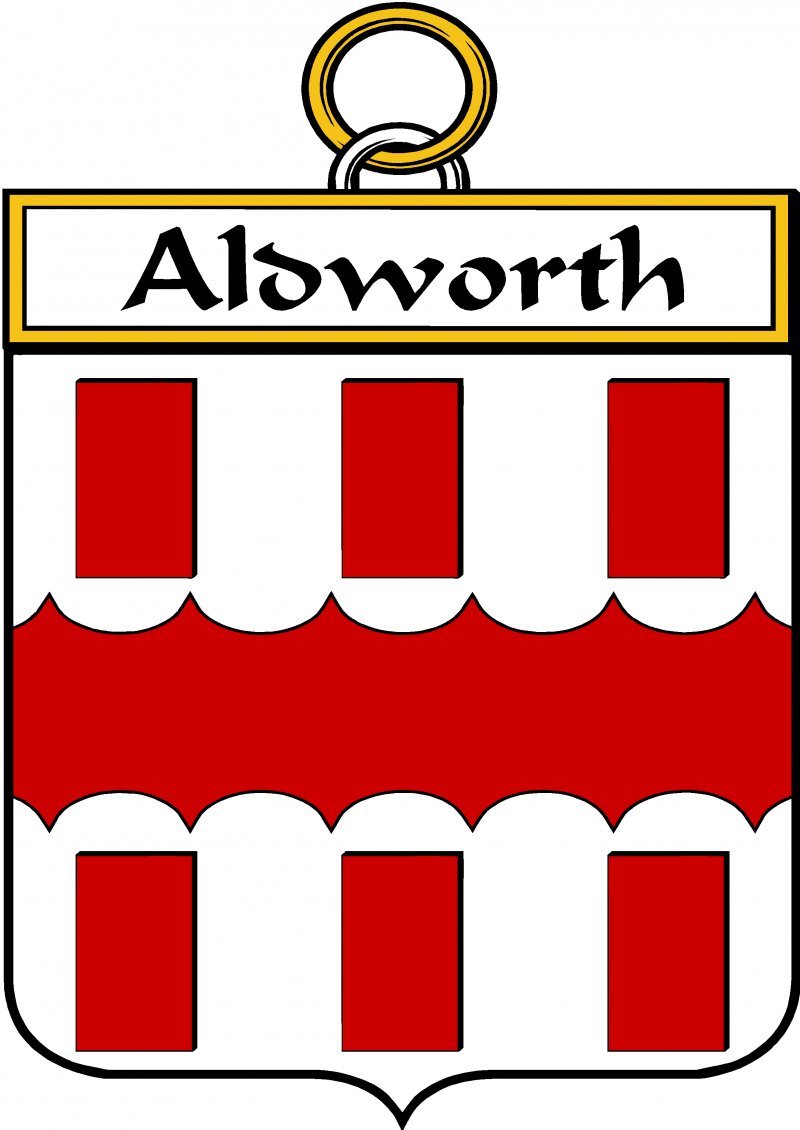 Image 3 of Aldworth Irish Coat Of Arms Family Crest Paper Poster