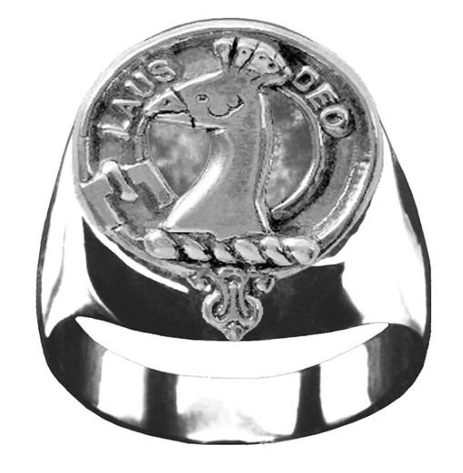 Image 1 of Arbuthnot Clan Badge Mens Clan Crest Sterling Silver Ring