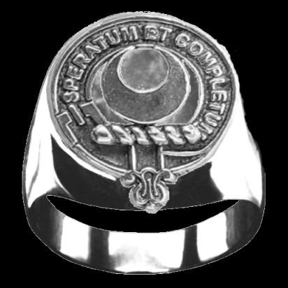 Image 0 of Arnott Clan Badge Mens Clan Crest Sterling Silver Ring