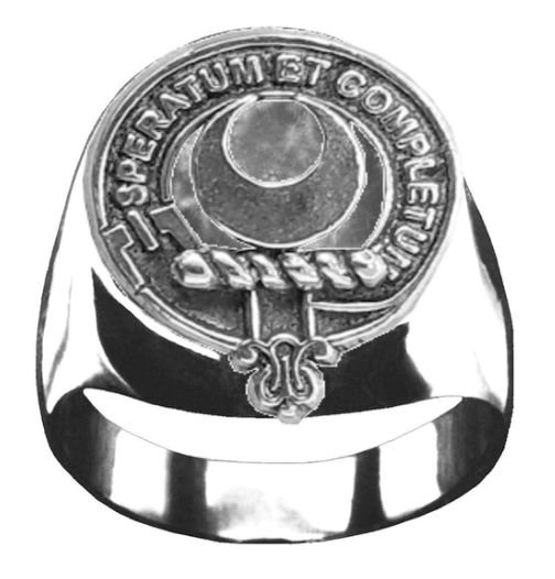 Image 1 of Arnott Clan Badge Mens Clan Crest Sterling Silver Ring