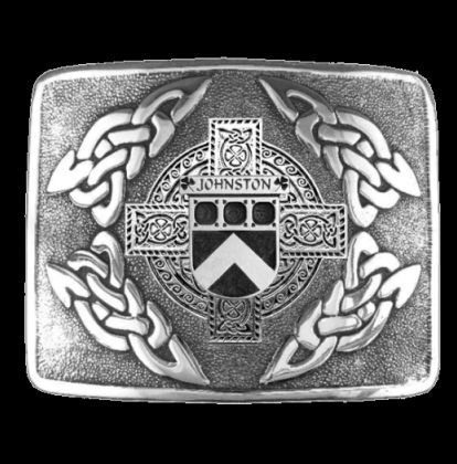 Image 0 of Johnston Irish Badge Interlace Mens Sterling Silver Kilt Belt Buckle