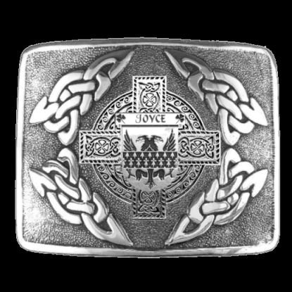 Image 0 of Joyce Irish Badge Interlace Mens Sterling Silver Kilt Belt Buckle