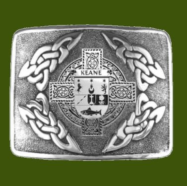 Image 0 of Keane Irish Badge Interlace Mens Stylish Pewter Kilt Belt Buckle