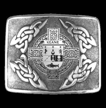 Image 0 of Keane Irish Badge Interlace Mens Sterling Silver Kilt Belt Buckle