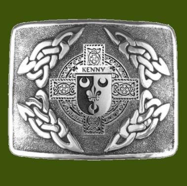 Image 0 of Kenny Irish Badge Interlace Mens Stylish Pewter Kilt Belt Buckle