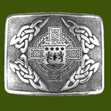 Image 0 of McKeown Irish Badge Interlace Mens Stylish Pewter Kilt Belt Buckle