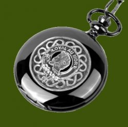 Adair Clan Badge Pewter Clan Crest Black Hunter Pocket Watch