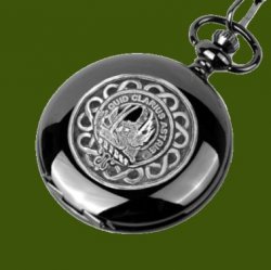 Baillie Clan Badge Pewter Clan Crest Black Hunter Pocket Watch
