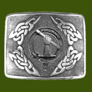 Image 0 of Balfour Clan Badge Interlace Mens Stylish Pewter Kilt Belt Buckle