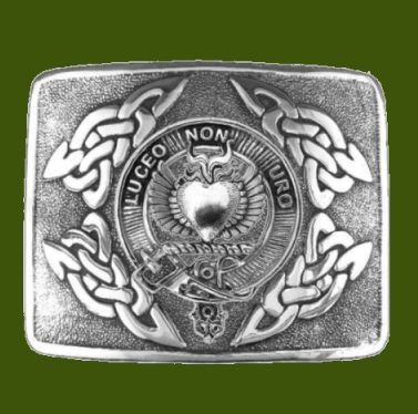 Image 0 of Smith Clan Badge Interlace Mens Stylish Pewter Kilt Belt Buckle