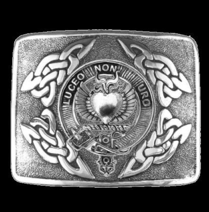 Image 0 of Smith Clan Badge Interlace Mens Sterling Silver Kilt Belt Buckle