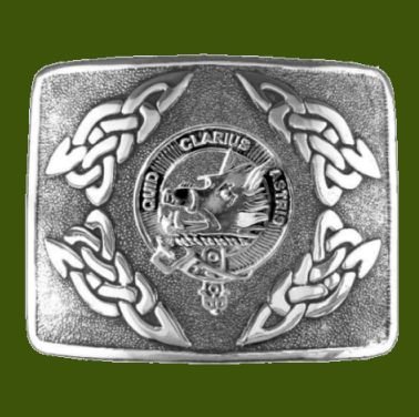 Image 0 of Baillie Clan Badge Interlace Mens Stylish Pewter Kilt Belt Buckle