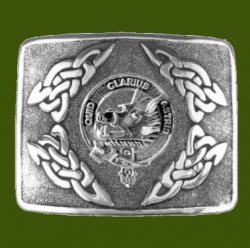 Baillie Clan Badge Interlace Mens Stylish Pewter Kilt Belt Buckle