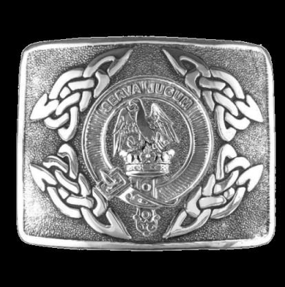 Image 0 of Hay Clan Badge Interlace Mens Sterling Silver Kilt Belt Buckle