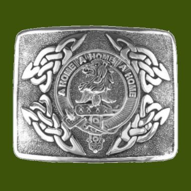 Image 0 of Home Clan Badge Interlace Mens Stylish Pewter Kilt Belt Buckle