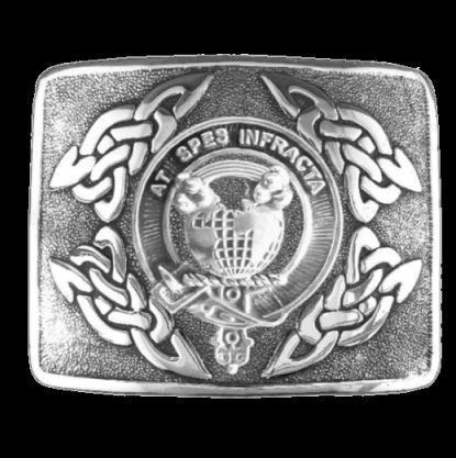 Image 0 of Hope Clan Badge Interlace Mens Sterling Silver Kilt Belt Buckle