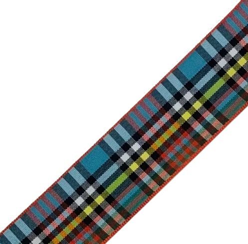 Image 1 of Anderson Modern Plaid Polyester Fabric Tartan Ribbon 25mm x 1 metre
