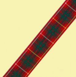 Bruce Modern Plaid Polyester Fabric Tartan Ribbon 16mm x 3 metres