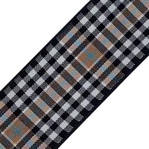 Image 1 of Burns Plaid Polyester Fabric Tartan Ribbon 25mm x 1 metre