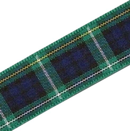 Image 1 of Campbell Of Argyll Modern Plaid Polyester Fabric Tartan Ribbon 16mm x 3 metres