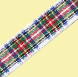 Dress Stewart Plaid Polyester Fabric Tartan Ribbon 10mm x 3 metres