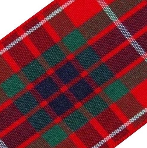 Image 1 of Fraser Modern Plaid Polyester Fabric Tartan Ribbon 40mm x 1 metre