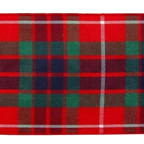 Image 1 of Fraser Modern Plaid Polyester Fabric Tartan Ribbon 70mm x 1 metre