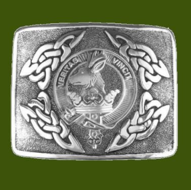 Image 0 of Keith Clan Badge Interlace Mens Stylish Pewter Kilt Belt Buckle