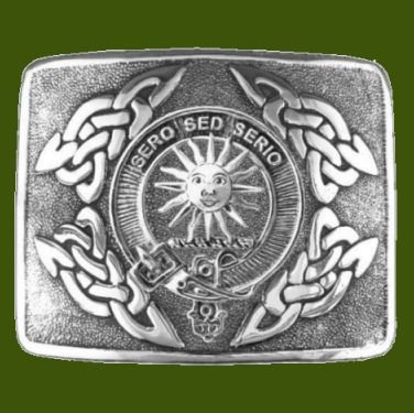 Image 0 of Kerr Clan Badge Interlace Mens Stylish Pewter Kilt Belt Buckle
