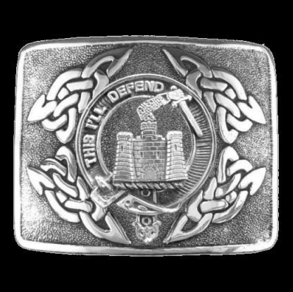 Image 0 of Kincaid Clan Badge Interlace Mens Sterling Silver Kilt Belt Buckle