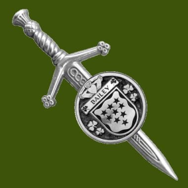Image 0 of Bailey Irish Coat Of Arms Claddagh Round Stylish Pewter Small Kilt Pin