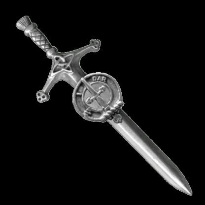 Image 0 of Dalzell Clan Badge Sterling Silver Clan Crest Large Kilt Pin