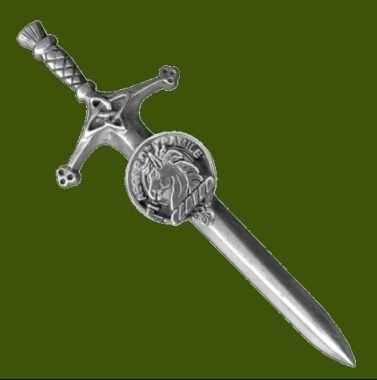 Image 0 of Tait Clan Badge Stylish Pewter Clan Crest Large Kilt Pin