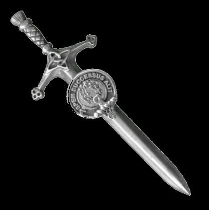 Image 0 of Ross Clan Badge Sterling Silver Clan Crest Large Kilt Pin