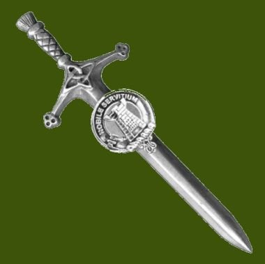 Image 0 of Spaulding Clan Badge Stylish Pewter Clan Crest Large Kilt Pin