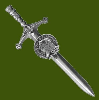 Image 0 of Galbraith Clan Badge Stylish Pewter Clan Crest Large Kilt Pin