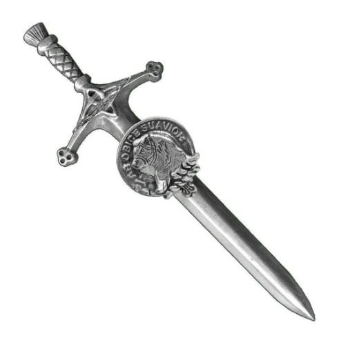 Image 1 of Galbraith Clan Badge Stylish Pewter Clan Crest Large Kilt Pin