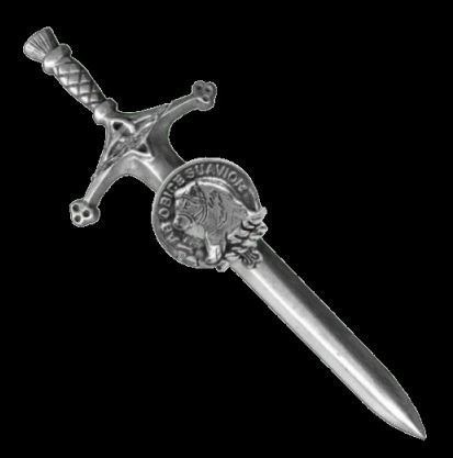 Image 0 of Galbraith Clan Badge Sterling Silver Clan Crest Large Kilt Pin