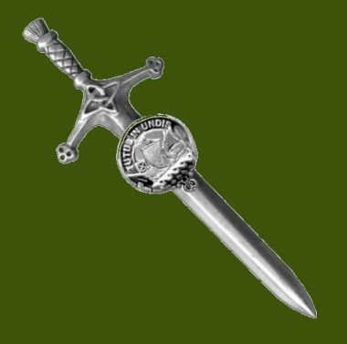 Image 0 of Wood Ship Clan Badge Stylish Pewter Clan Crest Large Kilt Pin