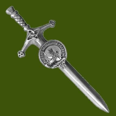 Image 0 of Young Clan Badge Stylish Pewter Clan Crest Large Kilt Pin