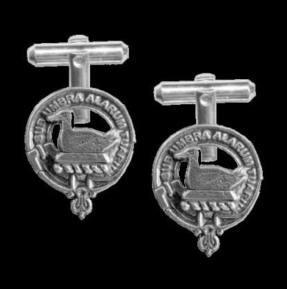 Image 0 of Lauder Clan Badge Sterling Silver Clan Crest Cufflinks