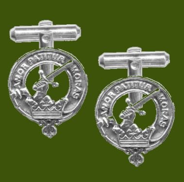 Image 0 of Lumsden Clan Badge Stylish Pewter Clan Crest Cufflinks