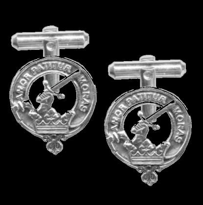 Image 0 of Lumsden Clan Badge Sterling Silver Clan Crest Cufflinks