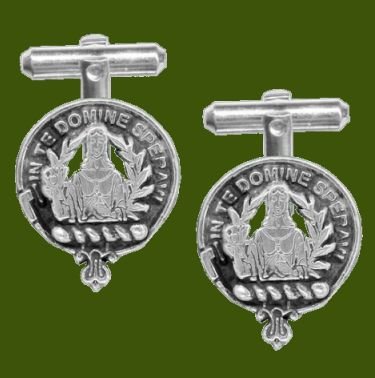 Image 0 of Lyon Clan Badge Stylish Pewter Clan Crest Cufflinks