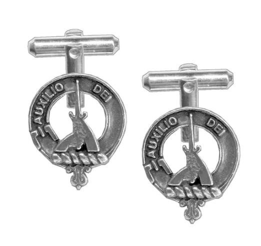 Image 1 of Muirhead Clan Badge Sterling Silver Clan Crest Cufflinks