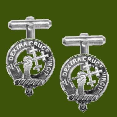 Image 0 of Sheppard Clan Badge Stylish Pewter Clan Crest Cufflinks