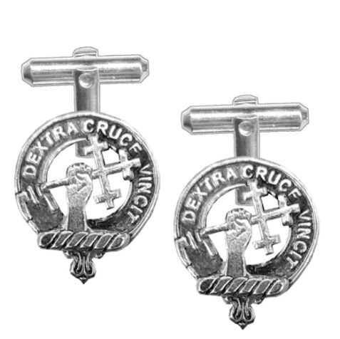 Image 1 of Sheppard Clan Badge Stylish Pewter Clan Crest Cufflinks